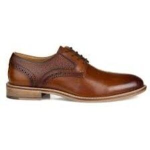 Thomas & Vine Size 9 Two Tone Lace Up Loafers Brown Leather Dress Shoes Comfort